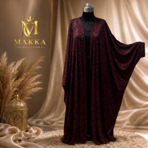 Abaya papillon en satin